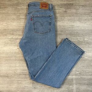 Levi 501 straight leg light wash button fully jeans W31 L30